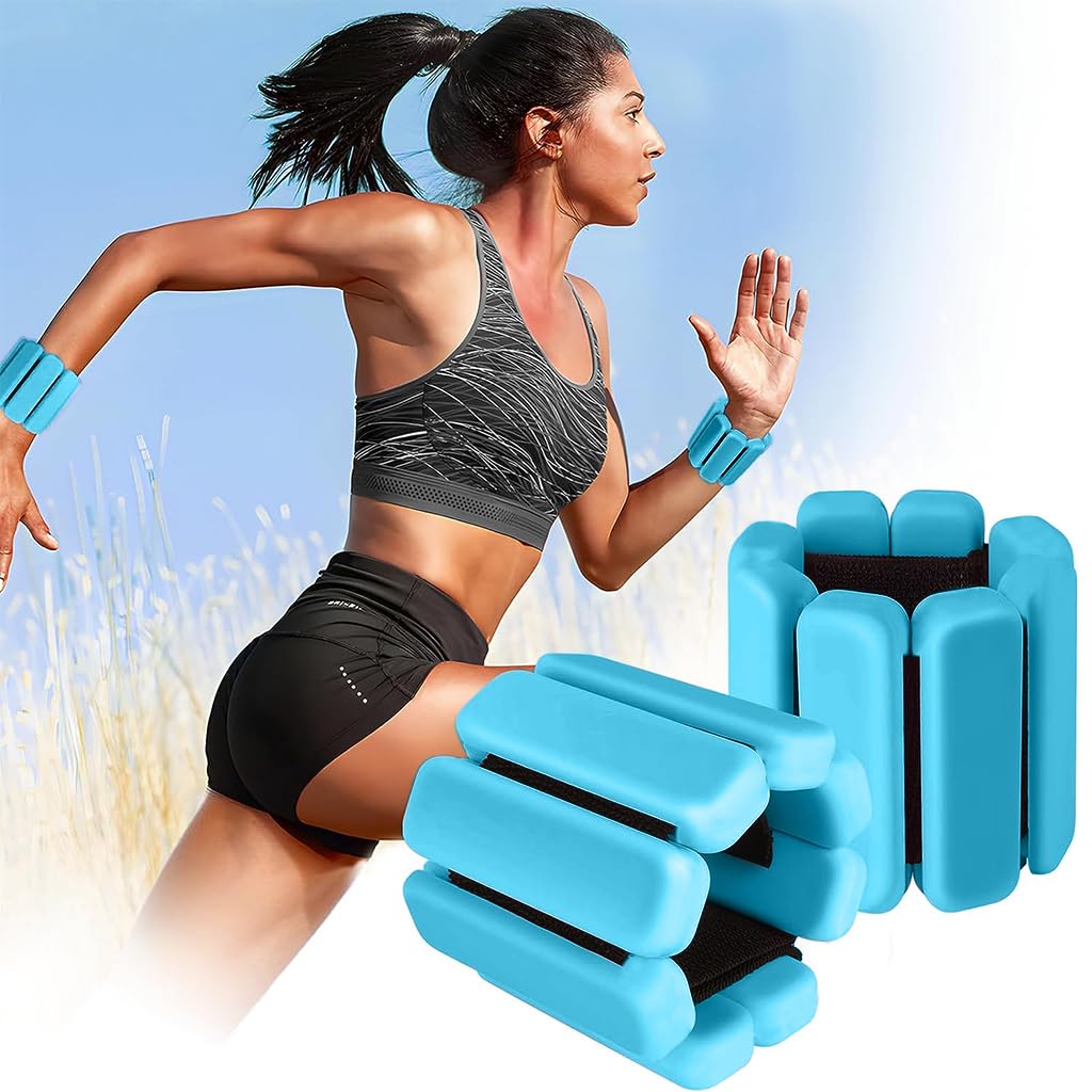 Optifit 2 Pack Weight bangles Wrist & Ankle Weights Set, Wrist Wrap Gym Accessories, Adjustable Ankle Weights or Wrist Straps for Dance, Exercise, Walking, Jogging, Gymnastics, Yoga, Cardio Optifit 2 Pack Weight bangles Wrist & Ankle Weights Set, Wrist Wrap Gym Accessories, Adjustable Ankle Weights or Wrist Straps for Dance, Exercise, Walking, Jogging, Gymnastics, Yoga, Cardio